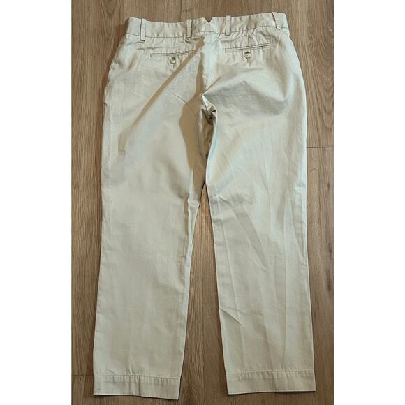 Lacoste Women's Beige Cotton Straight Leg Slim Fit Chino Slacks Pants-Size 6 x 2 - Picture 3 of 9